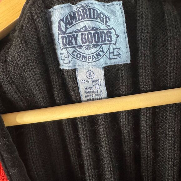 Cambridge Dry Goods Co. 100% Wool Paisley Knit Vest Size XS / S - Picture 3 of 4